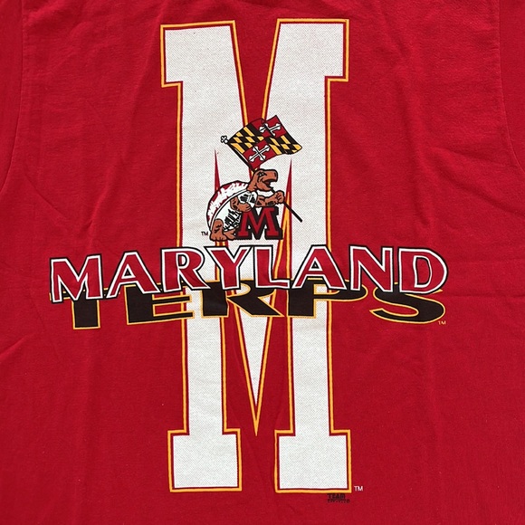 Vintage Maryland MD Terrapins TERPS T-Shirt Size L - Picture 2 of 7